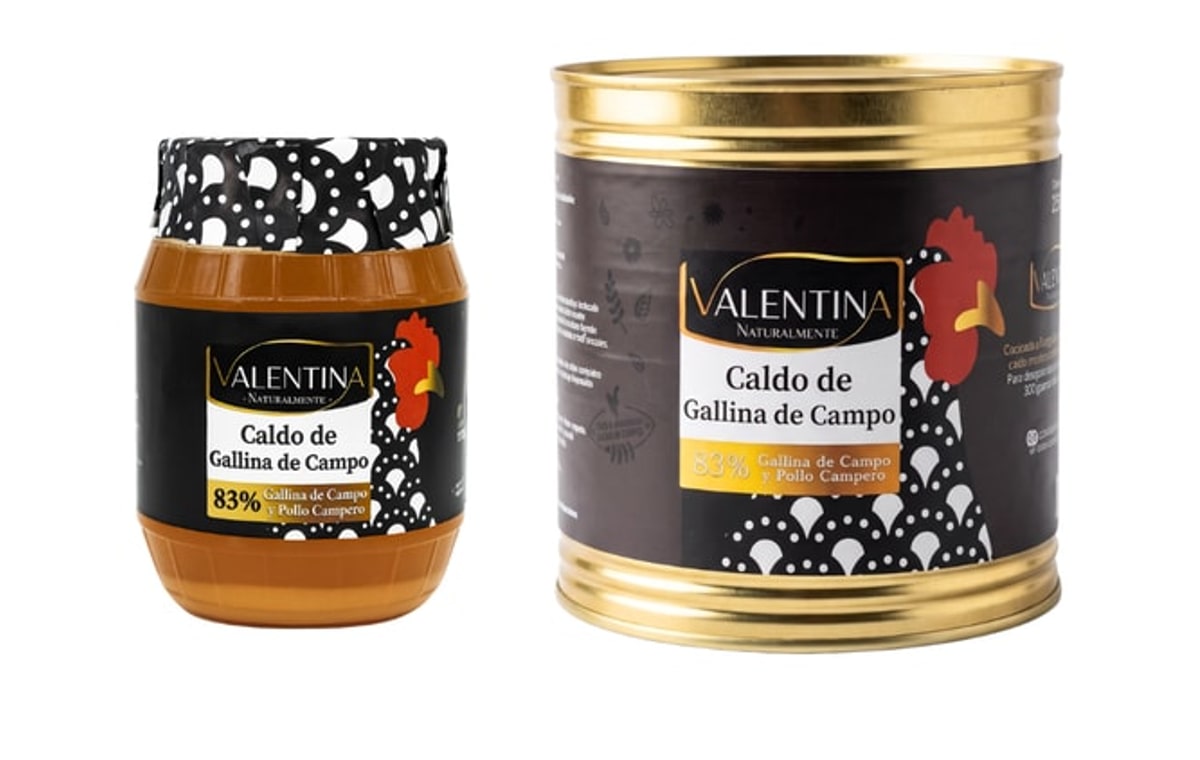 Caldo de gallina de campo