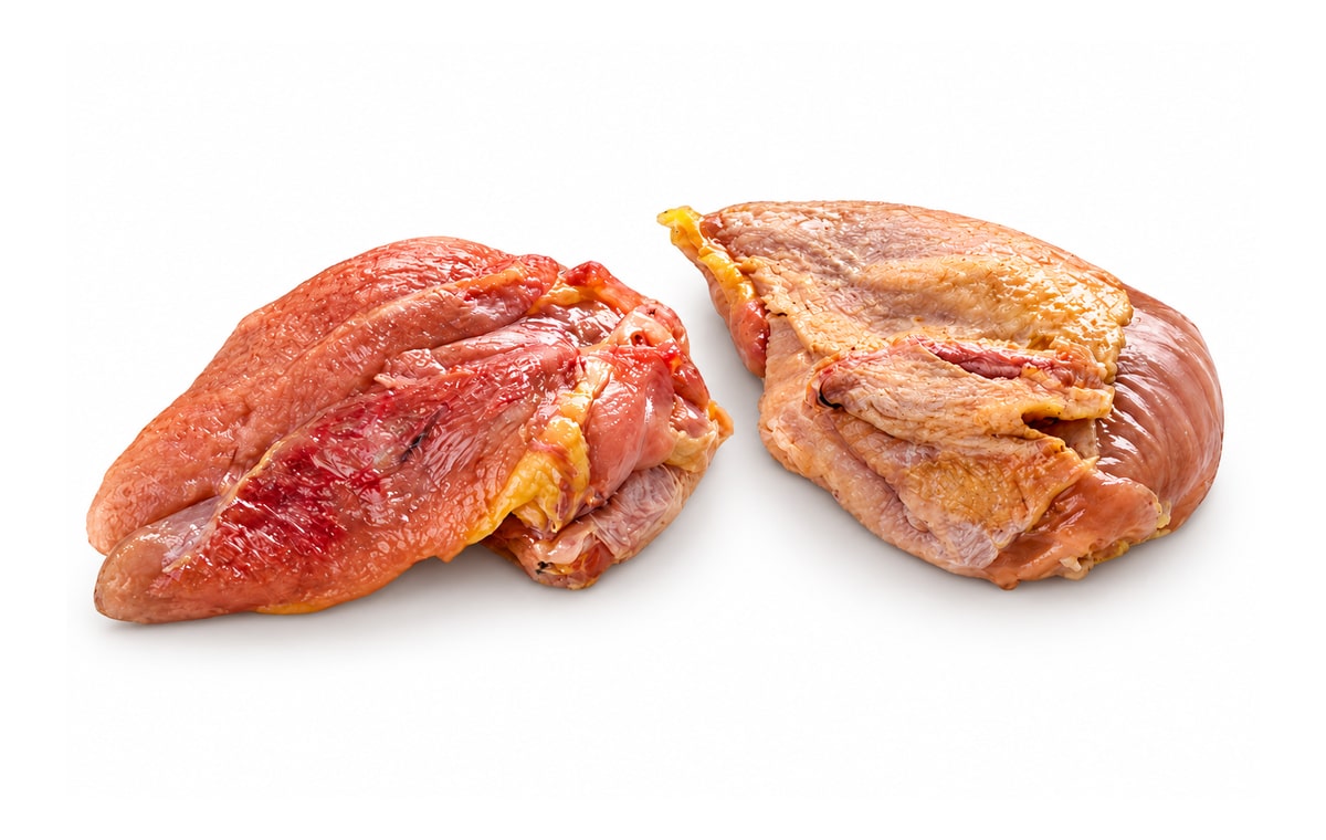 Presentación de carne de caza menor. Imagen ilustrativa retocada con IA