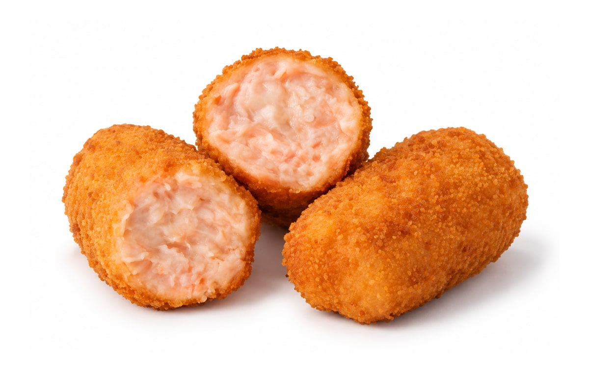 Croquetas de marisco. Imagen ilustrativa retocada con IA