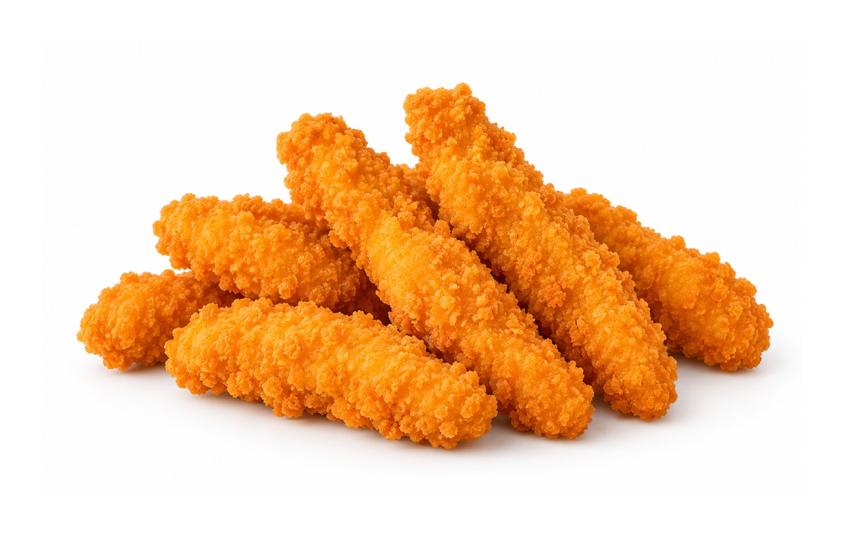 Fingers de pollo crunchy. Imagen ilustrativa retocada con IA