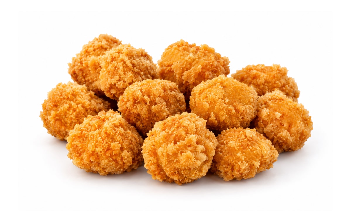 Pops de pollo crunchy. Imagen ilustrativa retocada con IA
