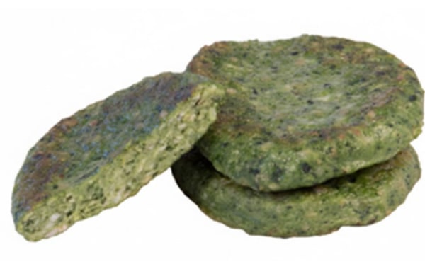 Hamburguesa de pollo con espinacas